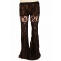 Pantalon fleuri en dentelle