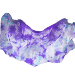 Voile de soie marbré